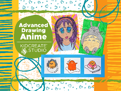 Kidcreate Studio - Fairfax Station. Advanced Drawing- Anime Weekly Class (7-12 Years)